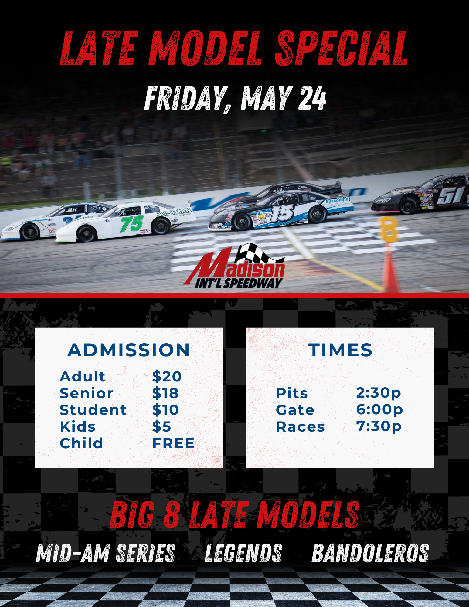 ENTRY BLANK: May Madison Race | Big 8 Late Models